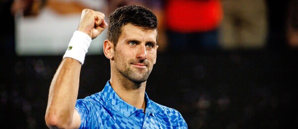 Tenis, ATP, Novak Djokovič během osmifinále Australian Open 2023