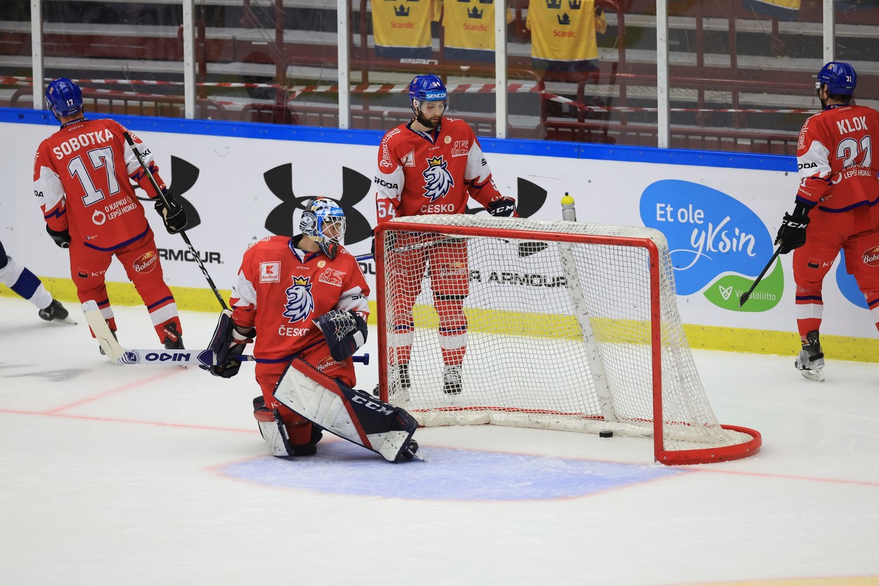Česká hokejová reprezentace prohrála s Finskem na Švédských hokejových hrách