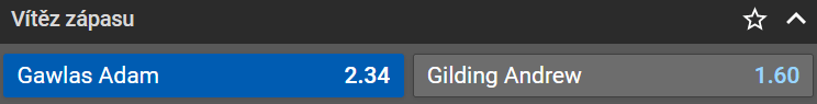 Tip na Gawlas vs Gilding v semifinále UK Open v šipkách 2023
