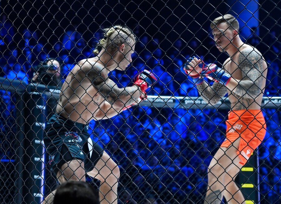 Zápasníci Clash of the Stars v akci.
