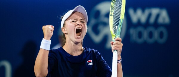 Česká tenistka Barbora Krejčíková slaví vítězství na turnaji WTA 1000 v Dubaji - sledujte dnes tenis Krejčíková vs Yastremska živě na WTA Indian Wells 2023 - online live stream