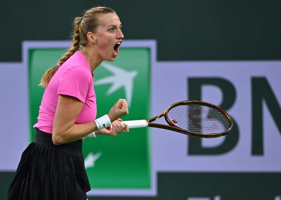 Tenis, WTA, Petra Kvitová po postupu do čtvrtfinále na WTA 1000 Indian Wells