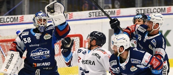 Hokejisté HC Kometa Brno a HC Vítkovice Ridera ve čtvrtfinále play off extraligy 2023 - sledujte 3. a 4. zápas Kometa vs Vítkovice živě - online live stream a přímý přenos