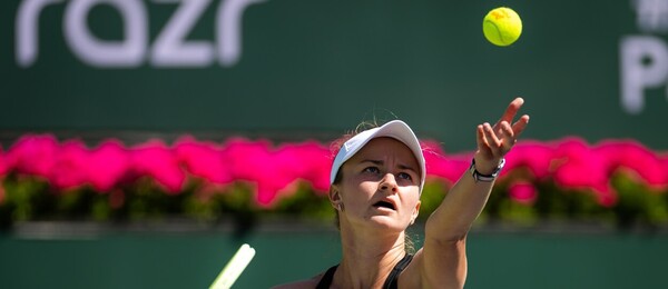 Tenis, WTA, Barbora Krejčíková během turnaje WTA 1000 v Indian Wells, Kalifornie