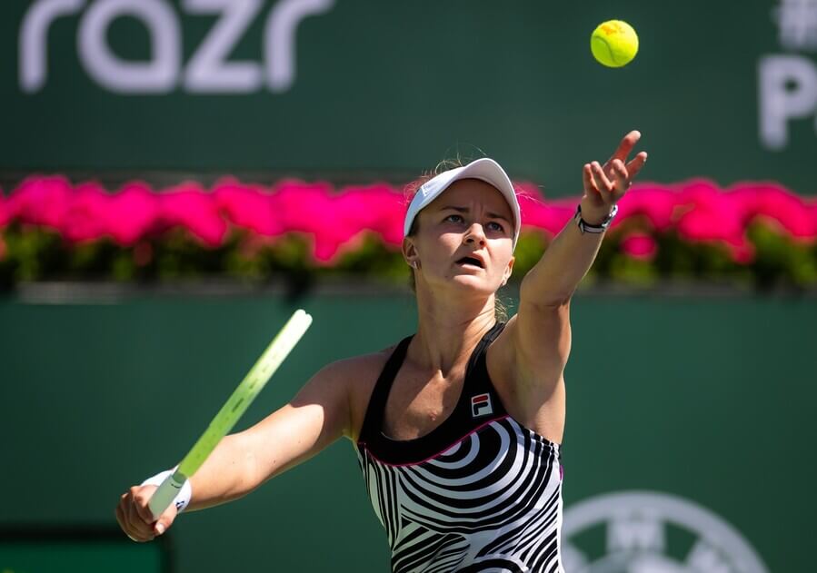 Tenis, WTA, Barbora Krejčíková během turnaje WTA 1000 v Indian Wells, Kalifornie