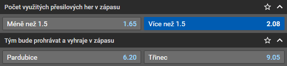 Tip na Pardubice vs. Třinec v 1. zápase semifinále play off ELH 2023