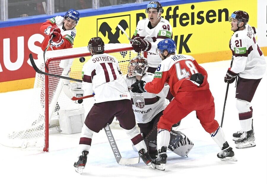 Česko vs Lotyšsko na MS v hokeji - bilance, zápasy, výsledky, bodování