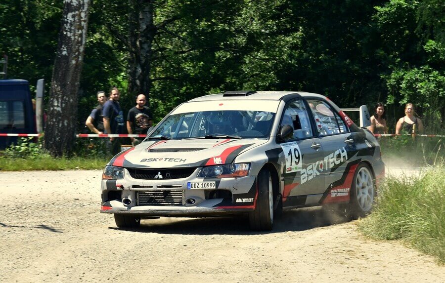 Motorsport, Českomoravský pohár v rallye - ČMPR, Bartosz Pawarski s Mitsubishi při Radouňské rally