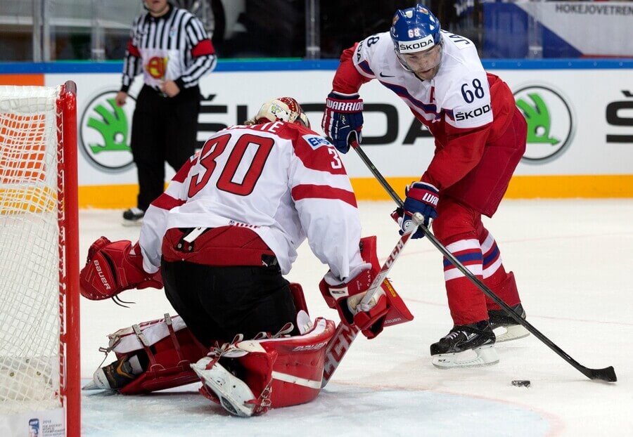 Jaromír Jágr v zápase Česko vs Rakousko na MS v hokeji 2015 - bilance ČR vs Rakousko na mistrovství světa - vzájemé zápasy, výsledky, historie, střelci, bodování