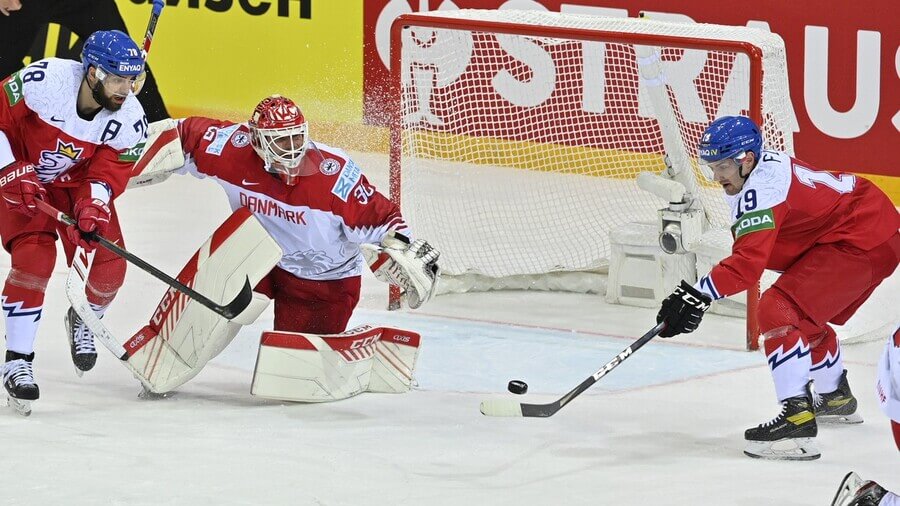 Zápas Česka a Dánska na Mistrovství světa v hokeji 2021 - Česko vs Dánsko na MS v hokeji - bilance, výsledky, zápasy, střelci, bodování, historie