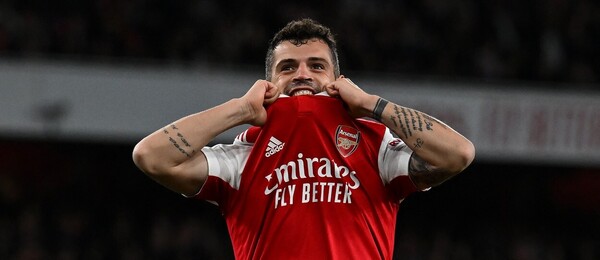 Granit Xhaka během zápasu proti Chelsea