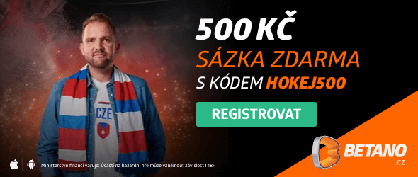 Betano - 500 Kč sázka zdarma při MS v hokeji