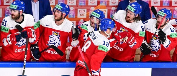 Reprezentanti Česka oslavují gól v utkání se Švýcarskem na MS v hokeji 2023 - sledujte dnes hokej Česko vs Kanada živě online