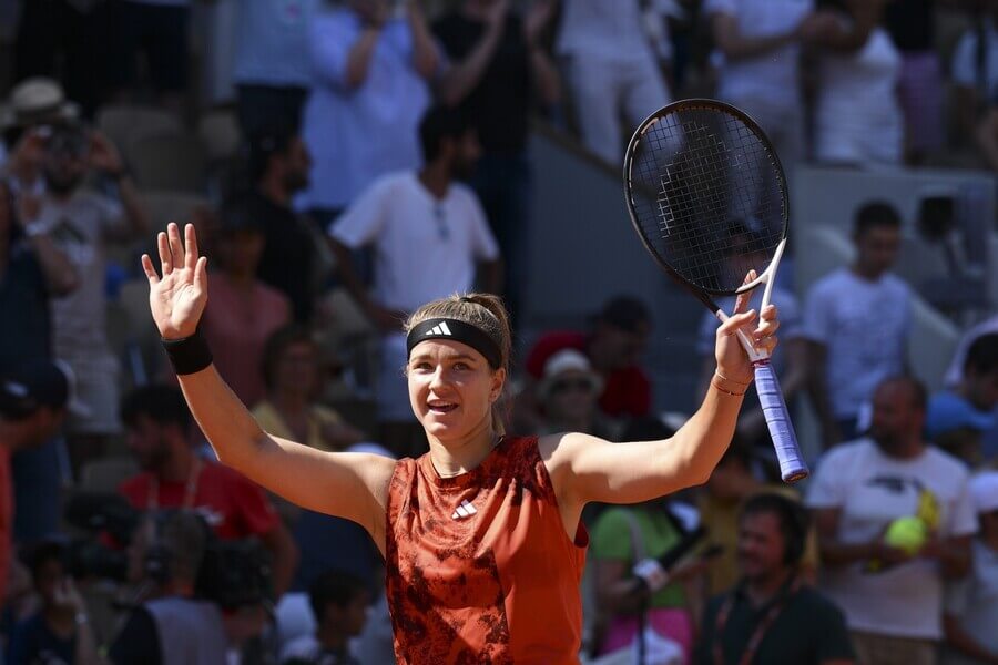 Tenis, WTA, Karolína Muchová po vítězném zápase na Roland Garros - French Open 2023 v Paříži
