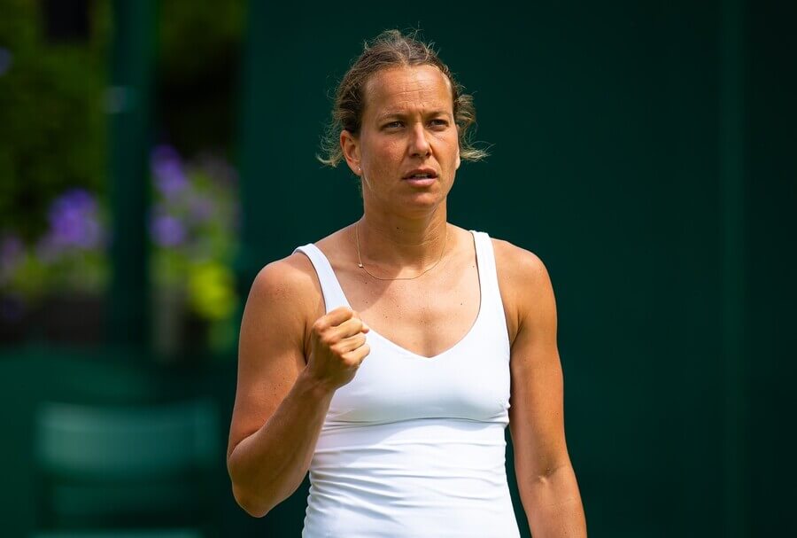 Tenis, Wimbledon, Barbora Strýcová se raduje z postupu ve čtyřhře s parťačkou Hsieh