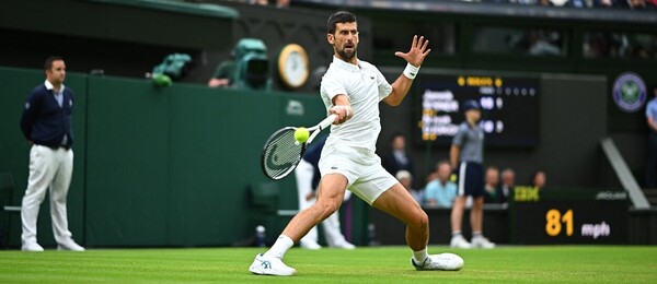 Tenis, Londýn, Novak Djokovič ve vítězném semifinále Wimbledonu 2023 - sledujte dnes finále Djokovič vs Alcaraz živě online