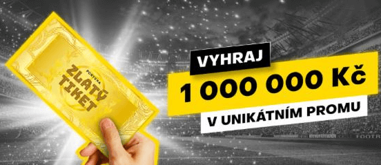 Fortuna Zlatý tiket: Soutěž o 1 000 000 Kč a tisíce dalších výher