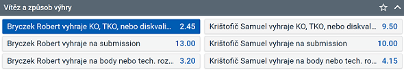 Tip na Oktagon 45 Štvanice Special. Vsaďte si na svého favorita u Tipsportu.