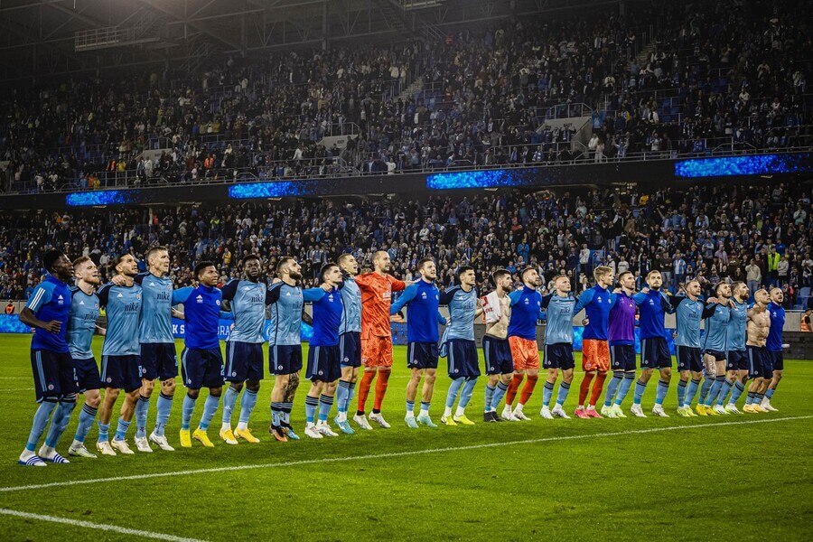 Fotbalisté Slovanu Bratislava slaví postup do 3. předkola Ligy mistrů