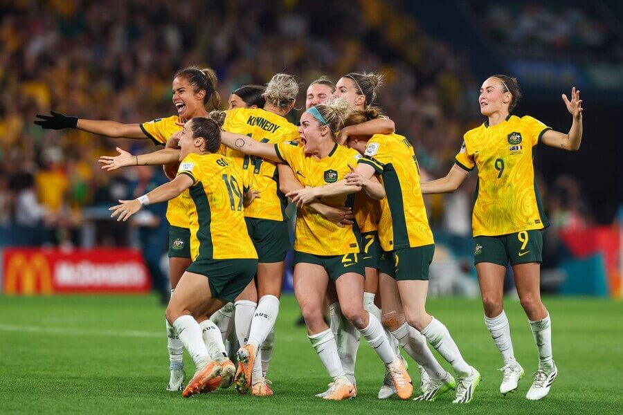 Austrálie slaví postup do semifinále MS ve fotbale žen 2023