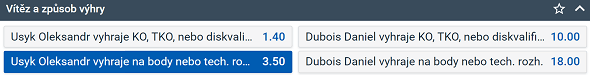 Tip na box Oleksandr Usyk vs. Daniel Dubois (26. 8. 2023). Vsaďte si na svého favorita u Tipsportu.
