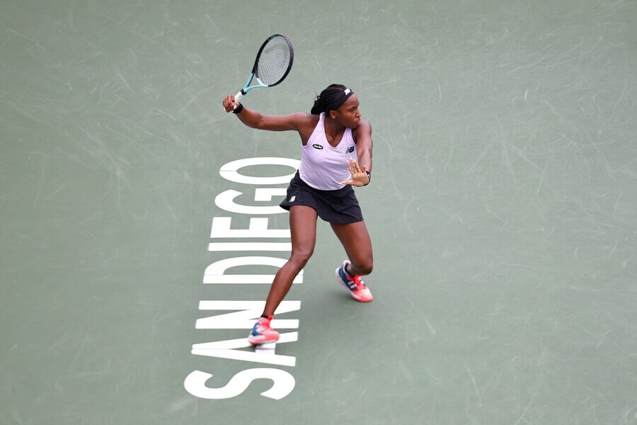 Tenis, WTA, Coco Gauff na turnaji v San Diegu, Kalifornie, USA