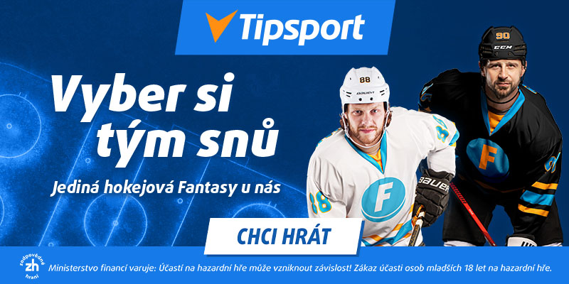 Tipsport Fantasy hokej – registrujte se u Tipsportu s bonusem zdarma a hrajte jedinou hokejovou fantasy ligu u nás