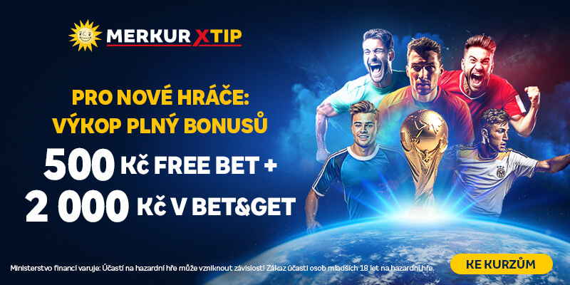 MerkurXtip bonus za registraci vám nabízí 500 Kč freebet MerkurXtip bonus za registraci vám nabízí 500 Kč freebet