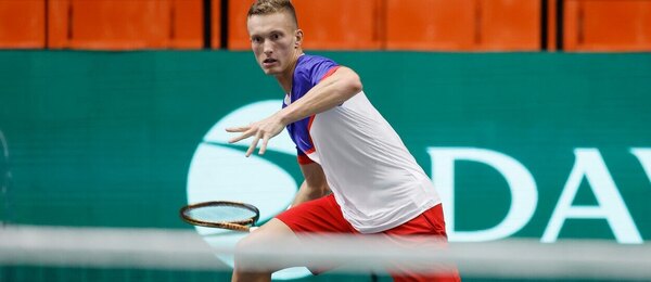 Česká tenisová jednička Jiří Lehečka v přípravě na Davis Cup 2023