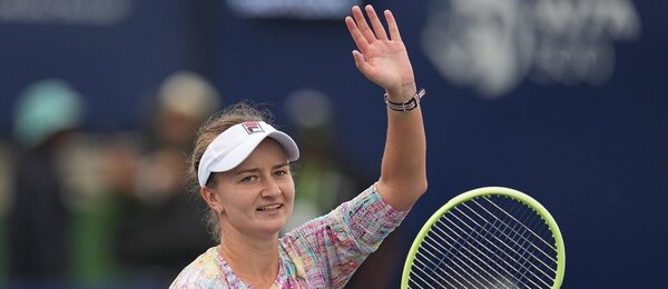 Tenis, WTA, Barbora Krejčíková na turnaji WTA San Diego, radost z postupu do finále