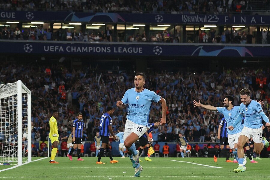 Rodri vstřelil vítězný gól Manchesteru City ve finále Ligy mistrů 2022-2023