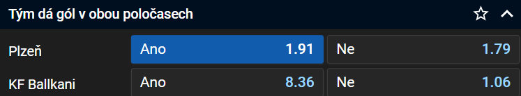 Tip na Plzeň vs Ballkani v Konferenční lize 21.9.2023