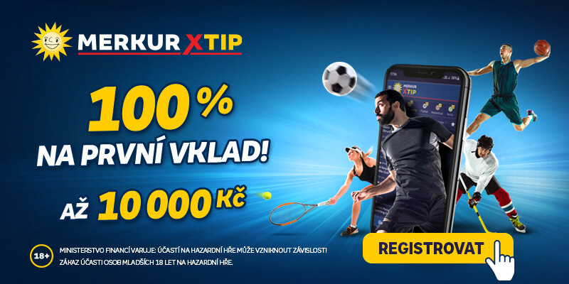 MerkurXtip bonus až 10 000 Kč na první vklad