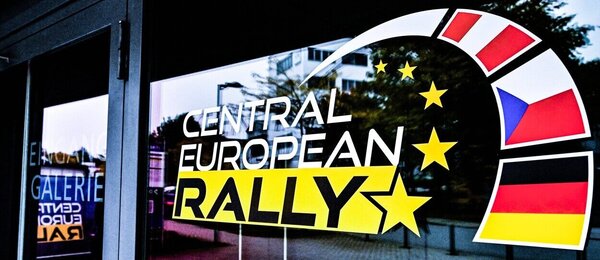 Rally, WRC, logo Středoevropské rally v Česku, Německu a Rakousku - Central European Rally