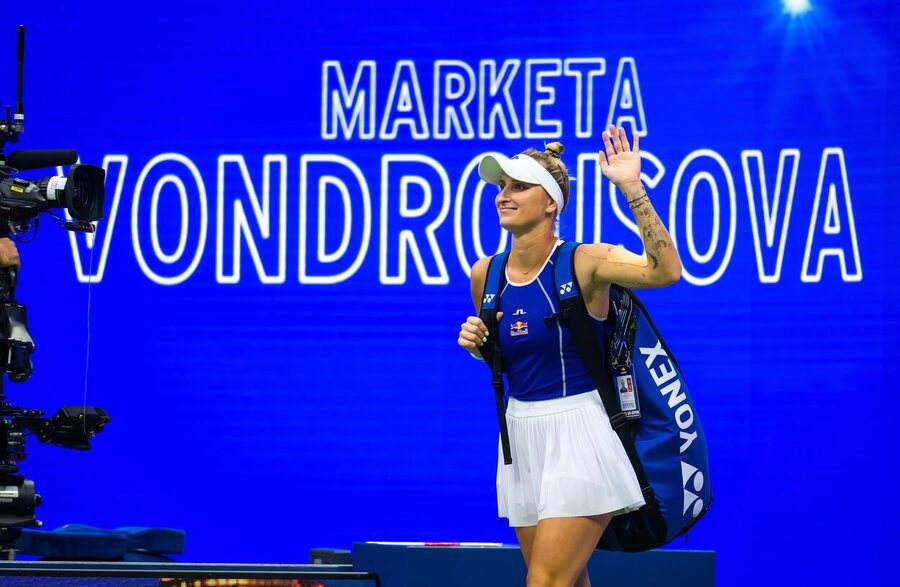 Tenis, WTA, Markéta Vondroušová během grandslamu US Open, New York