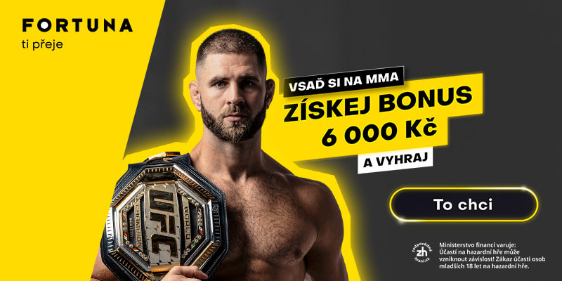 Vsaďte si na UFC zápasy Jiřího Procházky u Fortuny.