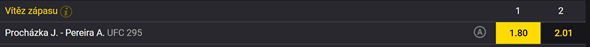 Tip na MMA turnaj UFC 295: Procházka vs. Pereira (12. 11. 2023 od 04:00 SEČ, živý přenos sledujte na Fortuna TV).