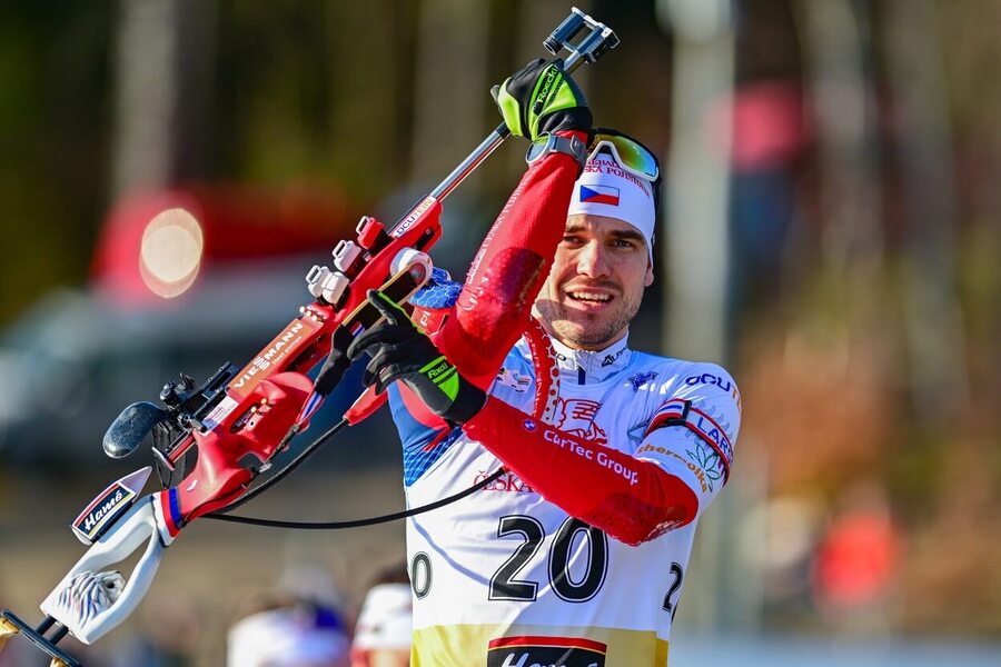 Biatlon, IBU, Michal Krčmář po střelbě na Mistrovství ČR