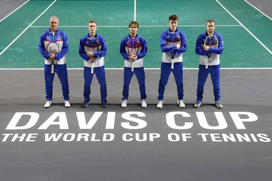 Tenis, Davis Cup, česká reprezentace v Málaze před čtvrtfinále Davisova poháru 2023