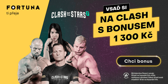 Vsaďte si na Clash of the Stars 7 u Fortuny s exkluzivním bonusem 1300 Kč.