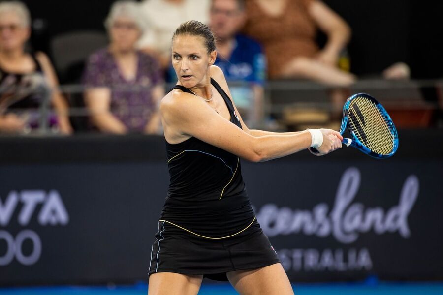 Tenis, WTA, Karolína Plíšková na lednovém turnaji v Brisbane, Austrálie