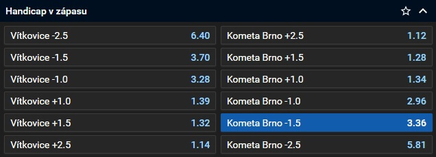 Tip na hokej extraliga Vítkovice vs. Kometa 21.2.2024