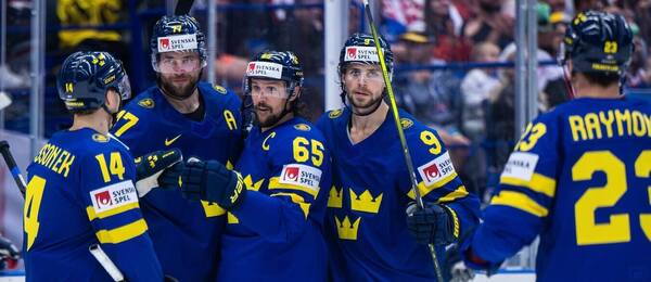 Švédsko vyhrálo i 6. zápas na MS v hokeji 2024 a zajistilo si 1. místo ve skupině B