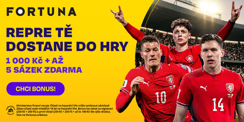 Fortuna nabízí freebet až 1&nbsp;000&nbsp;Kč