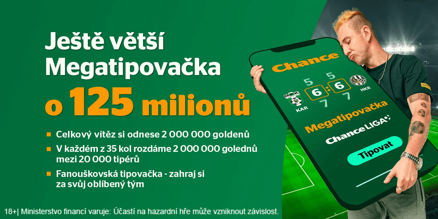 Megatipovačka Chance Liga o 125 milionů