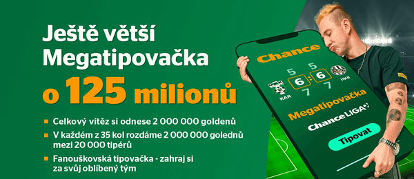 Megatipovačka Chance Liga o 125 milionů