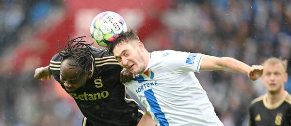 Emmanuel Uchenna a Karel Pojezný během utání Baníku se Spartou