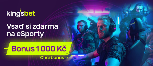 Vsaďte si na esporty u Kingsbetu s bonusem 1 000 Kč Vsaďte si na esporty u Kingsbetu s bonusem 1 000 Kč
