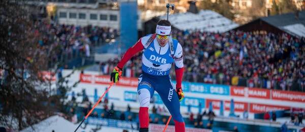 Biatlon, SP Annecy (Francie): Michal Krčmář během biatlonu v Le Grand Bornand u Annecy
