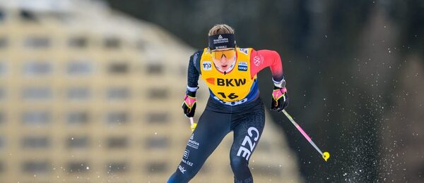 Běh na lyžích, FIS Světový pohár v Davosu, Kateřina Janatová během sprintu